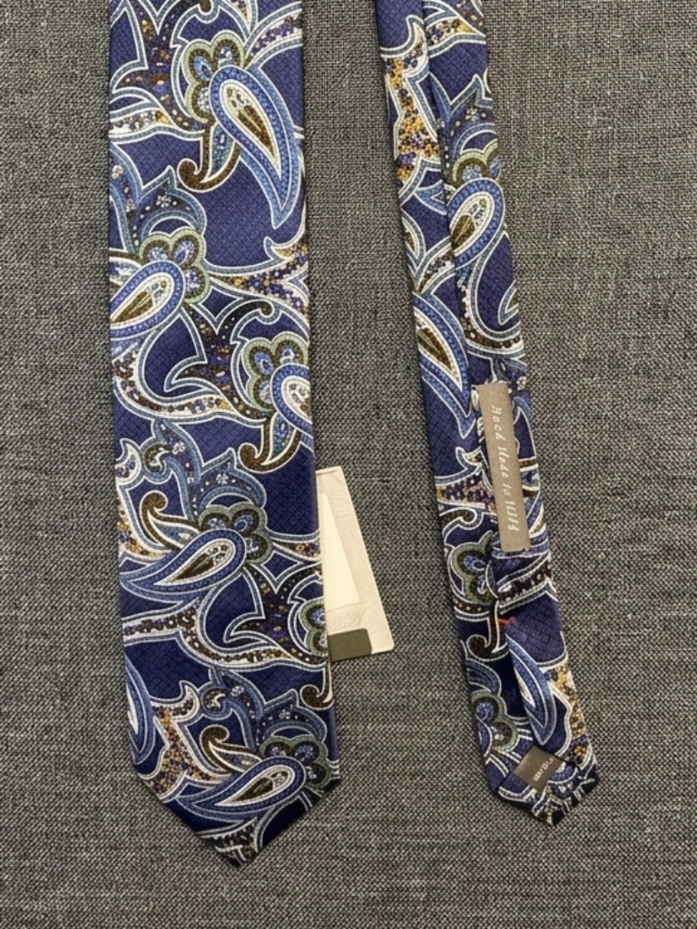 NWT Daniel Cremieux Signature Collection Mantero Paisley Silk Tie HandMade Italy